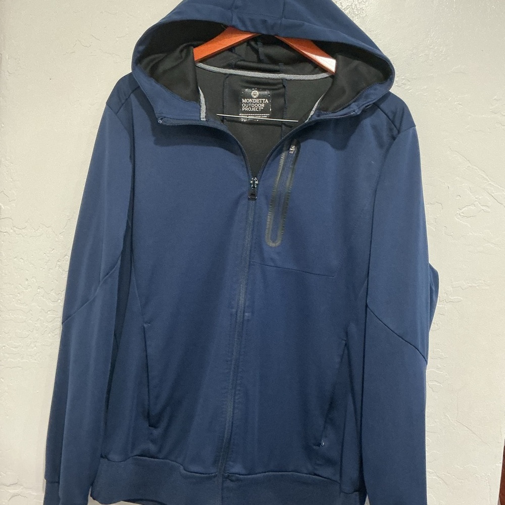 Mondetta Men's Navy Hooded Zip-Up Jacket